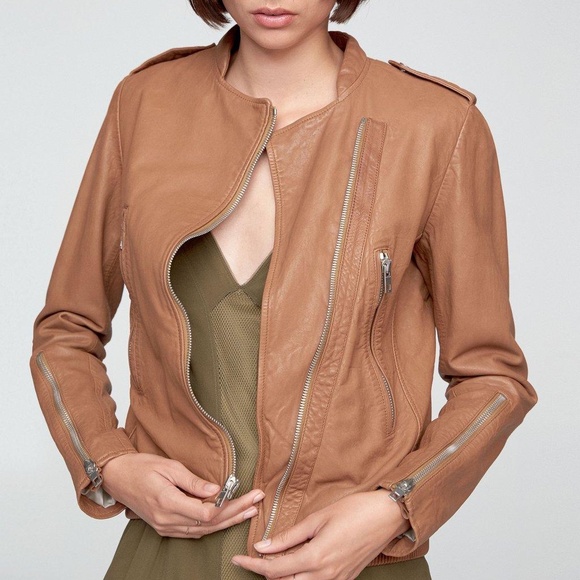 NWT $1295 RAG & BONE Lyon Leather Jacket in size 2 - Picture 3 of 11